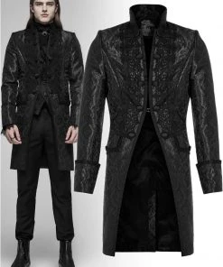 Mens Gothic Clothing Punk Rave Obsidian Jacket