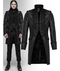 Mens Gothic Clothing Punk Rave Obsidian Jacket