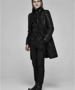 Mens Gothic Clothing Punk Rave Obsidian Jacket