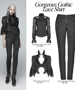 Ladies Gothic Clothing Punk Rave Celestia Shirt WY-969