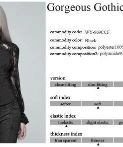 Ladies Gothic Clothing Punk Rave Celestia Shirt WY-969