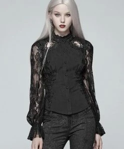 Ladies Gothic Clothing Punk Rave Celestia Shirt WY-969