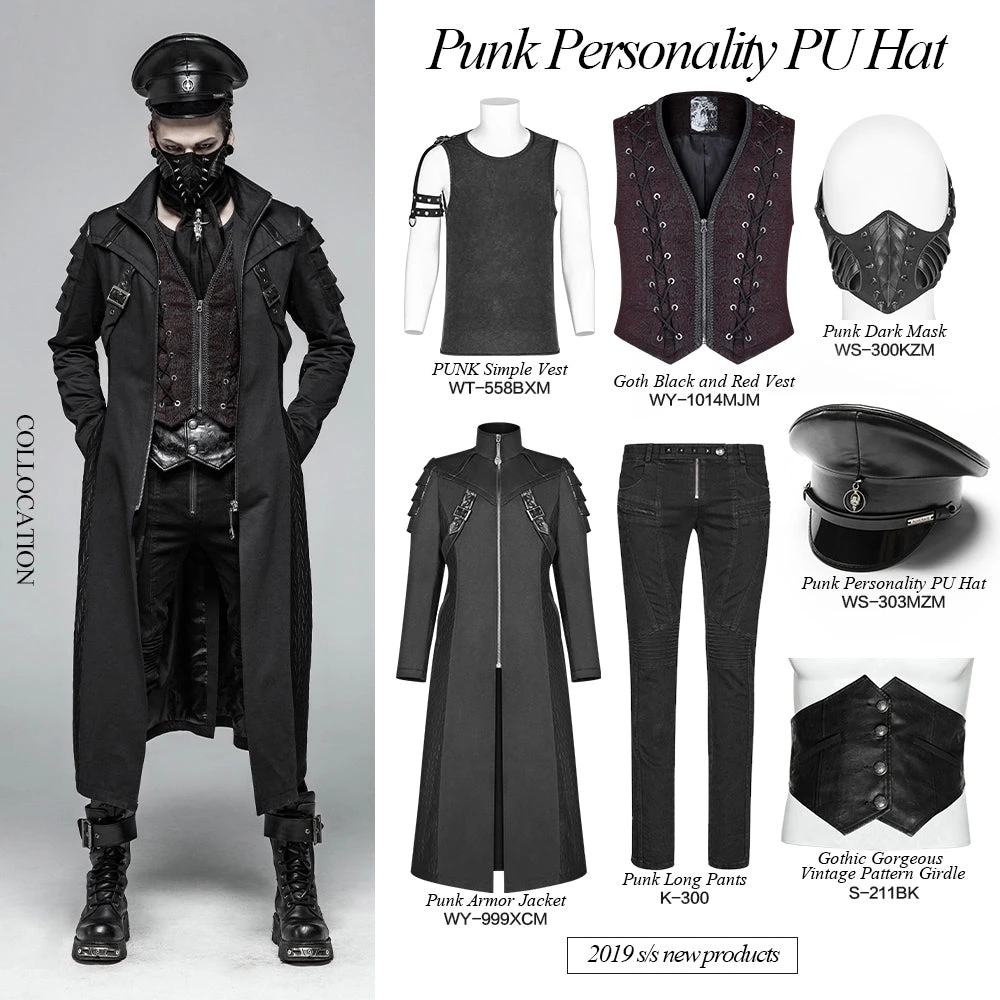 Punk Rave Gothic Militia Hat 4 Punk Rave Gothic Militia Hat