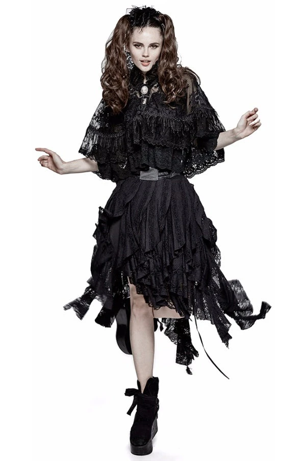 Punk Rave Princessin Bolero Cloak Ladies Gothic Clothing 5 Punk Rave Princessin Bolero Cloak Ladies Gothic Clothing