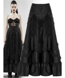 Punk Rave Black Palace Skirt