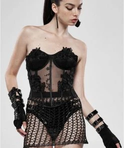 Ladies Gothic Clothing Punk Rave Meshmerizer Skirt