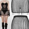 Ladies Gothic Clothing Punk Rave Meshmerizer Skirt 2 Ladies Gothic Clothing Punk Rave Meshmerizer Skirt