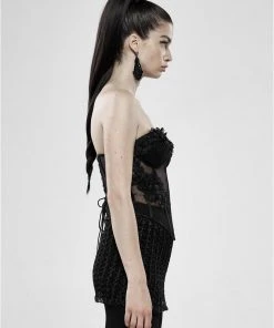 Ladies Gothic Clothing Punk Rave Meshmerizer Skirt