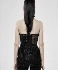 Ladies Gothic Clothing Punk Rave Meshmerizer Skirt