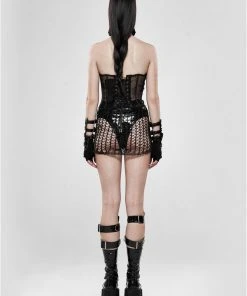 Ladies Gothic Clothing Punk Rave Meshmerizer Skirt