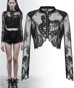 Punk Rave Misfit Lace Crop Top