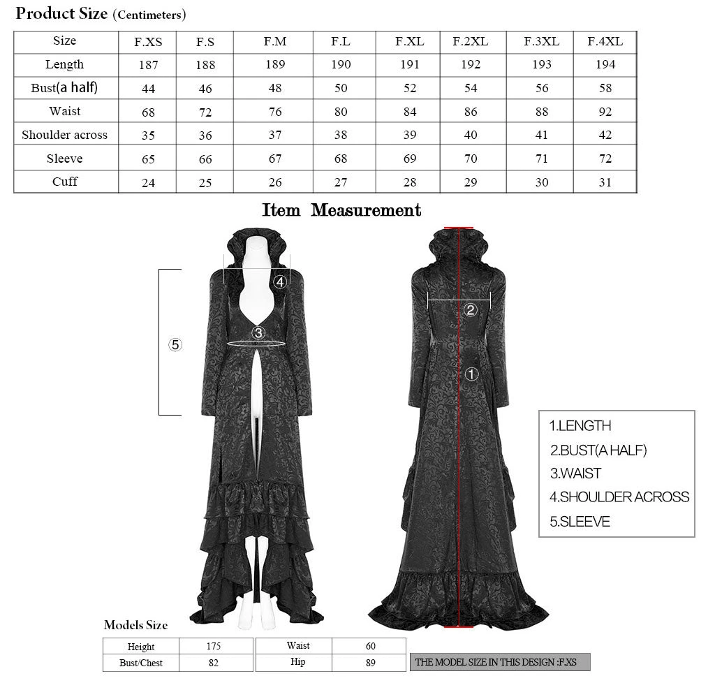 Punk Rave Obsidian Queen Coat Ladies Gothic Clothing 21 Punk Rave Obsidian Queen Coat Ladies Gothic Clothing