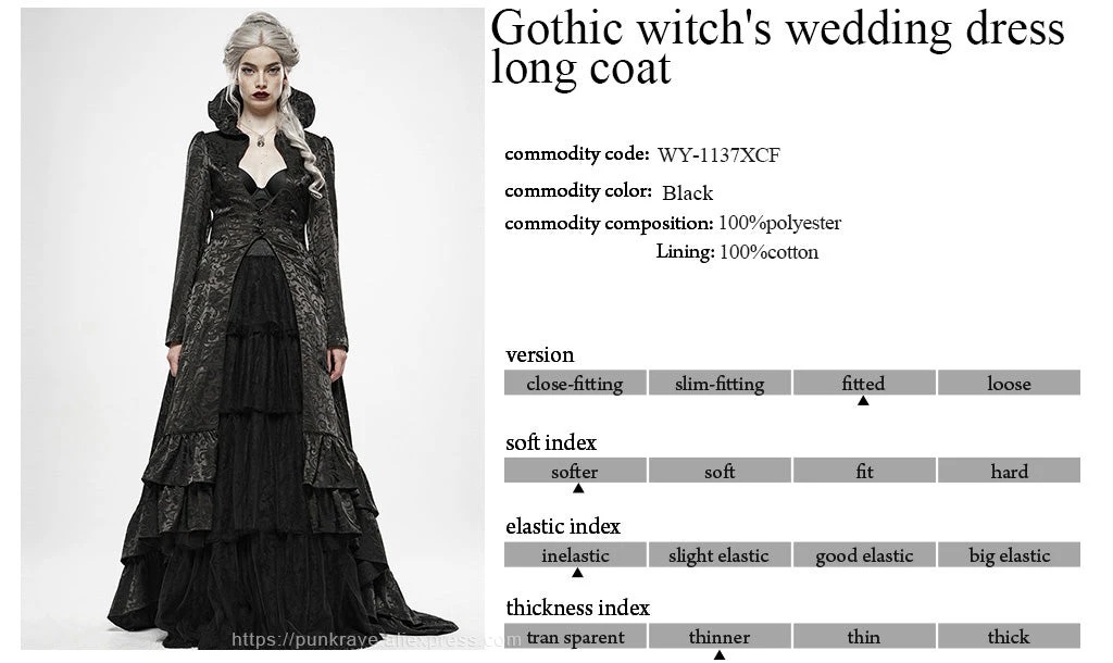 Punk Rave Obsidian Queen Coat Ladies Gothic Clothing 22 Punk Rave Obsidian Queen Coat Ladies Gothic Clothing