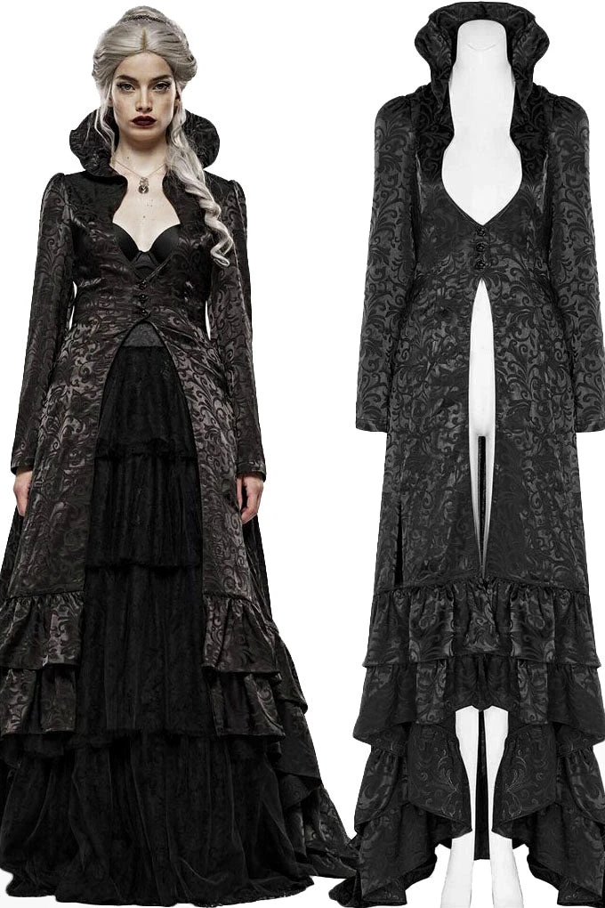 Punk Rave Obsidian Queen Coat Ladies Gothic Clothing 3 Punk Rave Obsidian Queen Coat Ladies Gothic Clothing