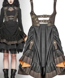 Ladies Steampunk Clothing Punk Rave Saturna Dress