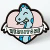 Punky Pins Herbivore Dinosaur Enamel Pin Pins, Badges And Patches
