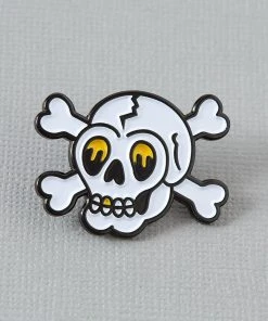 Punky Pins Skull Tattoo Inspired Enamel Pin
