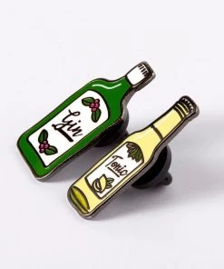 Punky Pins Gin And Tonic Enamel Pin Set