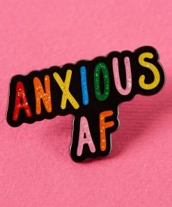 Punky Pins Anxious AF Enamel Pin