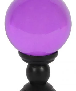 Something Different Purple Crystal Ball On Stand Large