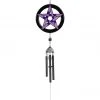 Something Different Garden Purple Pentagram Windchime