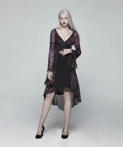 Punk Rave High Elf Evening Dress Purple