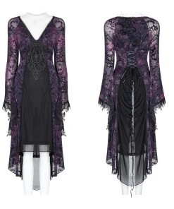 Punk Rave High Elf Evening Dress Purple