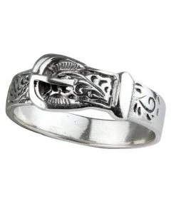 Echt EtNox Ornament Belt Ring Sterling Silver Fetish Jewellery