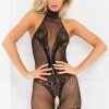 Rene Rofe Choker Crotchless Bodystocking