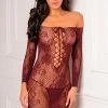 Rene Rofe The Breaker Dress Burgundy