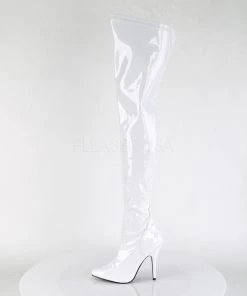 Pleaser SEDUCE 3000 Boots White Ladies Fetish Boots