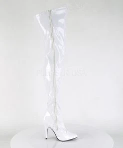 Pleaser SEDUCE 3000 Boots White Ladies Fetish Boots
