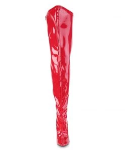 Pleaser Pink Label SEDUCE-3000WC Boots Red Ladies Fetish Boots