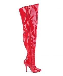 Pleaser Pink Label SEDUCE-3000WC Boots Red Ladies Fetish Boots