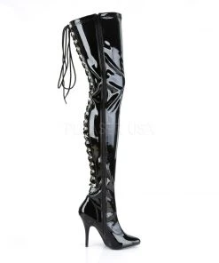 Pleaser SEDUCE 3063 Boots Patent Ladies Fetish Boots