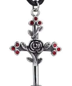 Echt EtNox Rose Cross Pendant All Jewellery