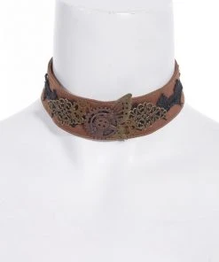RQBL Mechanical Butterfly Choker Steampunk Jewellery