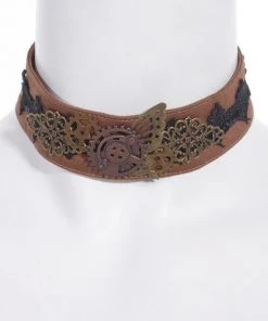RQBL Mechanical Butterfly Choker Steampunk Jewellery
