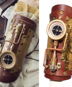 RQBL Steampunk Arm Gauntlet Compass LED All Steampunk Accessories