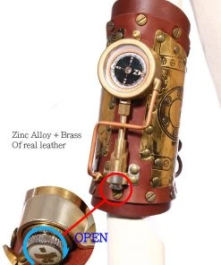 RQBL Steampunk Arm Gauntlet Compass LED All Steampunk Accessories