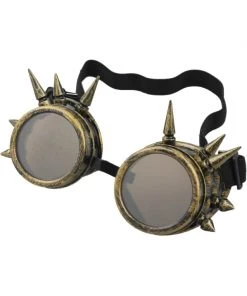 Steampunk Goggles All Steampunk Accessories Steampunk Spike Goggles Brass