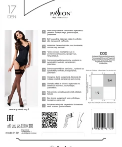 Passion Lingerie Stockings And Holdups Passion Nero Black Stockings ST002