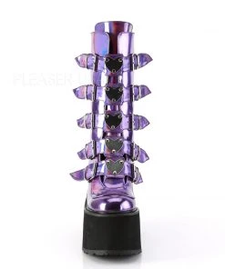 Gothic Boots Demonia SWING 230 Boots Purple