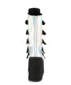Demonia SWING-230 Boots Silver Ladies Fetish Boots