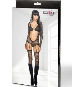 Saresia Mesh Outfit Ladies Fetish Clothing