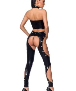 Ladies Fetish Clothing Saresia Metal Wetlook Set 11 Ladies Fetish Clothing Saresia Metal Wetlook Set