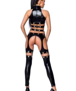 Saresia Metal Wetlook Set Ladies Fetish Clothing