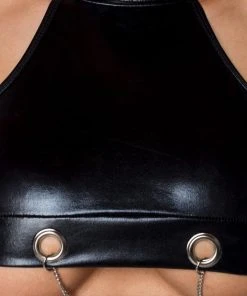 Saresia Metal Wetlook Set Ladies Fetish Clothing