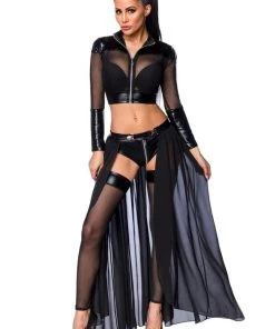 Saresia Transparent Black Gogo Set