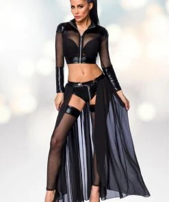 Saresia Transparent Black Gogo Set